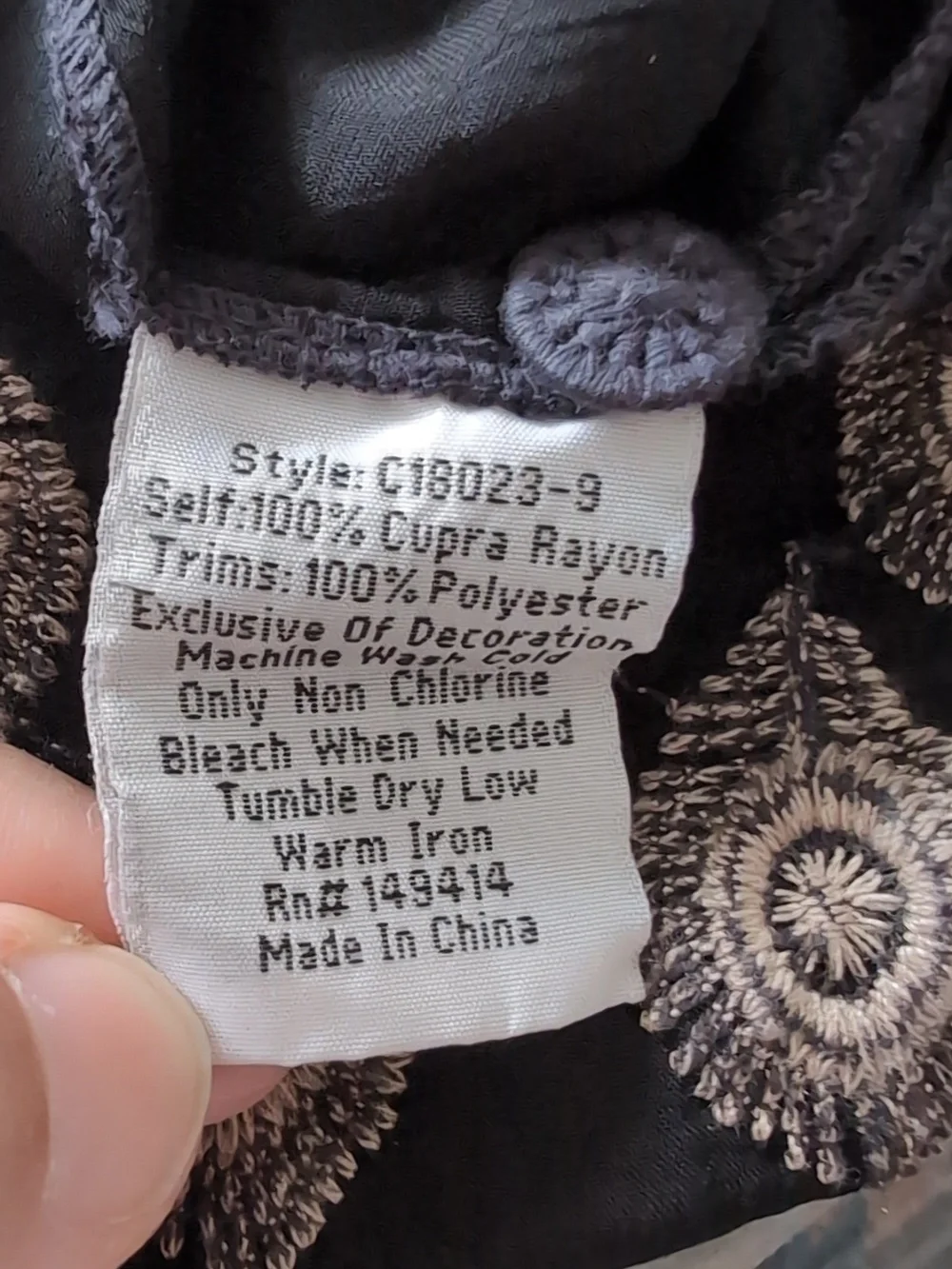 Johnny Was Zodea Blouse-Rio, Boho Pullover with Buttons - Picture 9 of 9